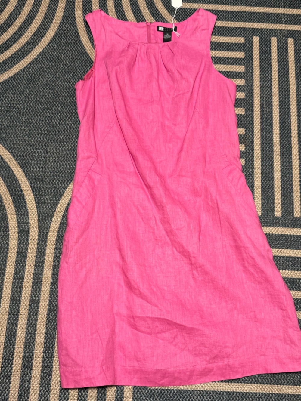 Carole Little Hot Pink Linen Dress